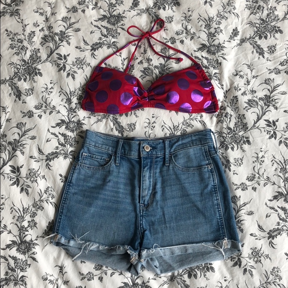 Hollister Denim High Wasted Shorts